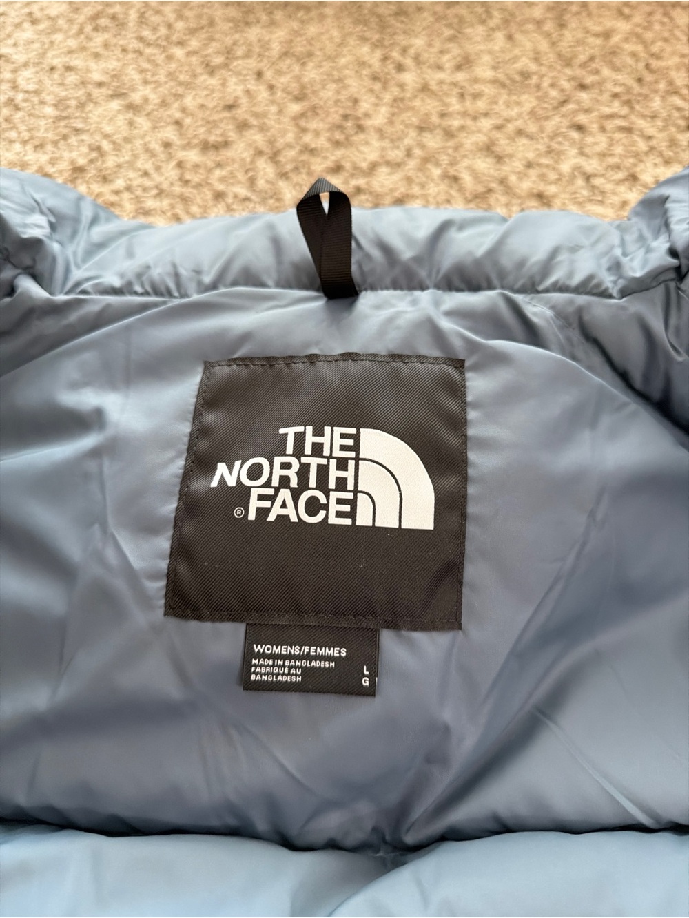 The North Face '96 Retro Nuptse Goose Down Jacket In GRANITE GREY Women's Size L - Picture 4 of 6